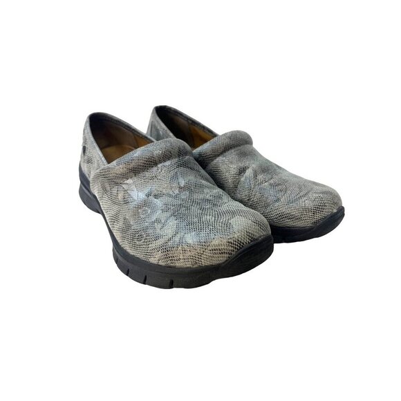 Nurse Mates Libbey Slip On Clogs Grey Ladies Size 9.5M Medical Restaurant Mules - Picture 1 of 11